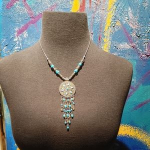 Turquoise necklace.